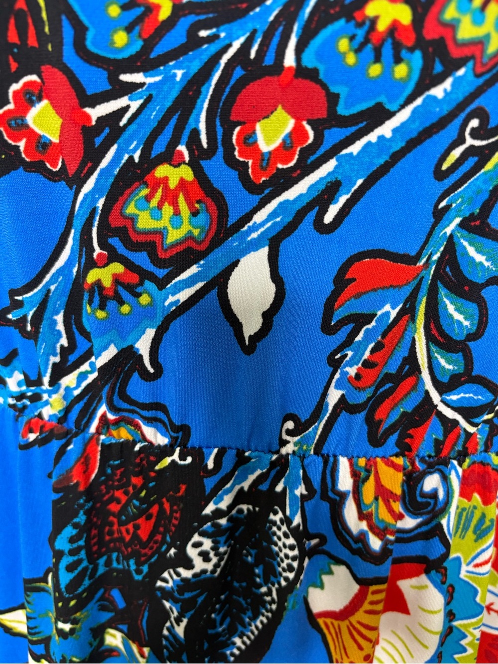 Philosophy Bright Blue Floral V-Neck Maxi Dress - Picture 8 of 9